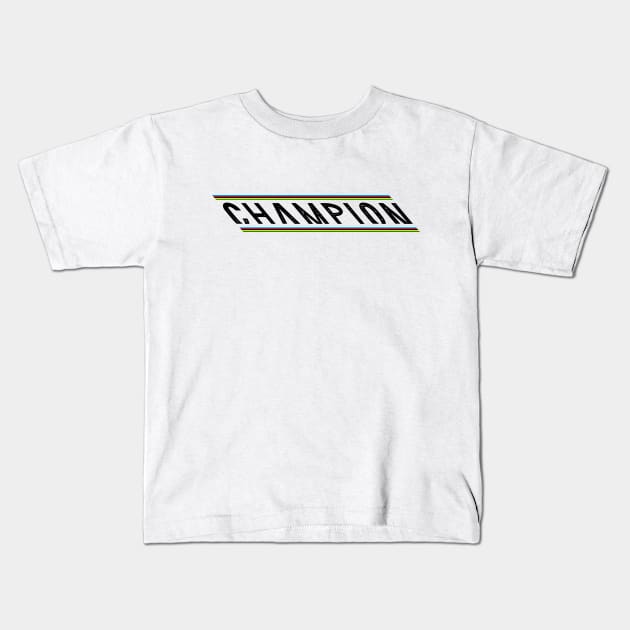 Champion (Canyon) Kids T-Shirt by nutandboltdesign